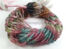 Tourmaline Faceted Roundelle Beads