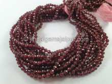 Rhodolite Garnet Faceted Round Beads