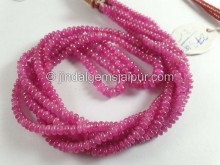 Ruby Smooth Roundelle Beads