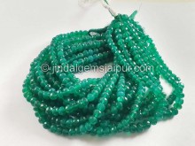 Green Onyx Faceted Roundelle Beads