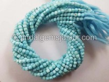 Larimar Faceted Cube Shape Beads