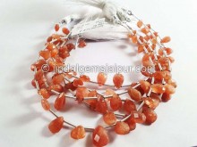 Sunstone Faceted Pear Shape Beads