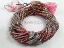 Multi Spinel Faceted Coin Beads