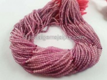 Pink Sapphire Micro Cut Beads