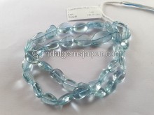 Aquamarine Plain Nuggets Beads