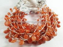 Sunstone Faceted Pear Shape Beads