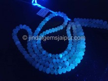 Milky Hyalite Opal Big Smooth Roundelle Shape Beads