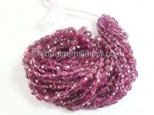 Rhodolite Purple Garnet Faceted Oval  Beads