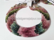 Tourmaline Smooth Roundelle Beads