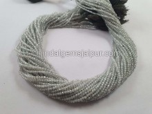 Natural Grey Zircon Micro Cut Beads