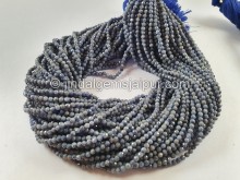 Blue Sapphire Faceted Round Beads