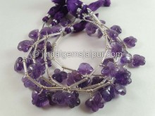 Amethyst Faceted Butterfly Beads