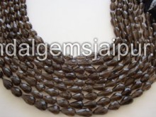 Smokey Faceted Drops Shape Beads
