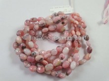 Pink Opal Fancy Smooth Oval Beads