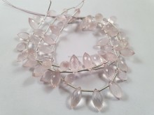 Rose quartz Dew Drops Beads