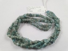 Blue Zircon Smooth Roundelle Shape Beads
