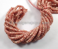 Rhodochrosite Smooth Roundelle Shape Beads Rhodochrosite Smooth Roundelle Shape Beads