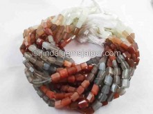 Multi Moonstone Faceted Nugget Beads