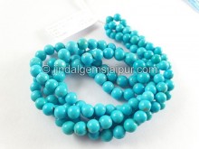 Turquoise Smooth Round Ball Shape Beads