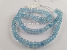 Aquamarine Stabillzed Smooth Roundelle Beads