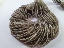 Smoky Shaded Faceted Round Beads