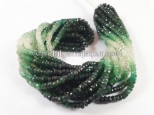 Emerald Shaded Faceted Medium Beads