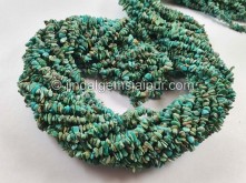 Natural Turquoise Smooth Chips Beads