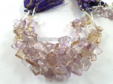 Ametrine Flat Table Cut Fancy Beads Ametrine Flat Table Cut Fancy Beads