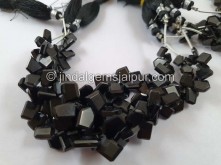 Black Spinel Flat Table Cut Fancy Beads Black Spinel Flat Table Cut Fancy Beads