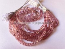 Baby Pink Tourmaline Smooth Roundelle Shape Beads Baby Pink Tourmaline Smooth Roundelle Shape Beads