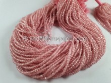 Rose Quartz Cut Cube Beads