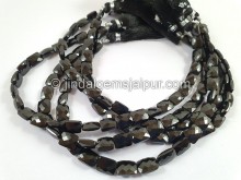 Black Spinel Faceted Chicklet Beads