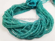 Sky Blue Apatite Faceted Roundelle Beads