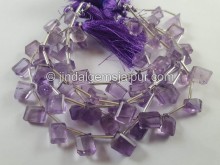 Amethyst Shaded Faceted Fancy Nugget Beads -- AMTA93