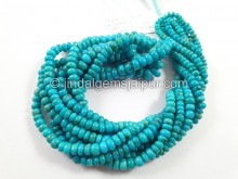 Turquoise Smooth Roundelle Shape Beads