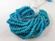 Turquoise Arizona Smooth Roundelle Beads -- TRQ280