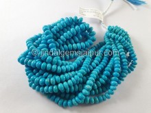 Turquoise Arizona Smooth Roundelle Beads