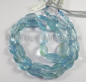 Milky Aquamarine Smooth Nuggets Shape Beads Milky Aquamarine Smooth Nuggets Shape Beads