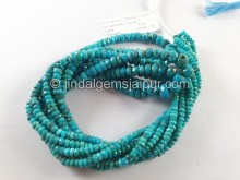 Turquoise Faceted Roundelle Shape Beads