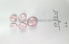 Morganite Rose Cut Slices