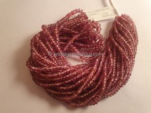 Malaya Garnet Smooth Roundelle Beads