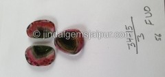 Watermelon Tourmaline Smooth Slices -- DETUR210
