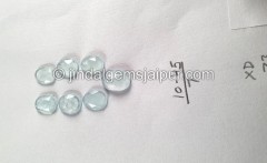 Milky Aquamarine Rose Cut Slices