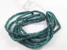 Grandidierite Faceted Roundelle Shape Beads