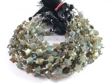 Labradorite Faceted Star Beads
