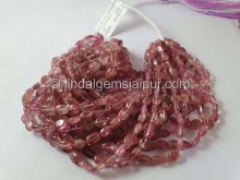 Pink Bi Color Tourmaline Smooth Oval Beads --  TOWT105