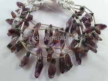 Amethyst Cacoxenite Smooth Irregular Beads