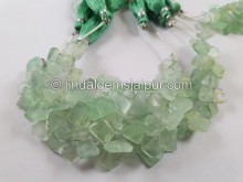 Prehnite Flat Table Cut Fancy Beads