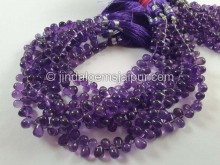 Amethyst Smooth Drops Beads