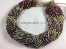 Multi Sapphire Micro Cut Round Beads